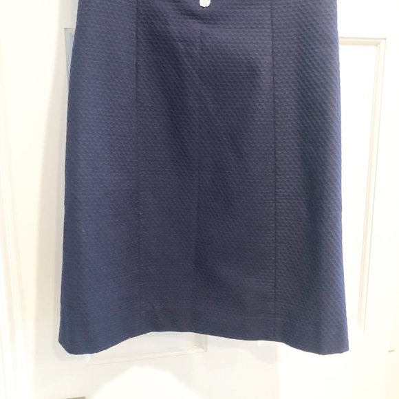 Lilly Pulitzer Coral Gabby Sleeveless Shift Dress True Navy White 4 NWT - Picture 7 of 15